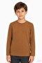 100% Cotton Unisex Long Sleeve Basic Tshirt for Girls and Boys - 2
