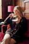 Women's V-Neck Buttoned Long Knitwear Cardigan Relaxed Fit