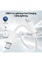 25W Wall Charger with USB-C to USB-Lighting Cable PD Fast Charging White - 2