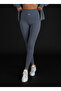 Gray Zippered Finger-Loop Jacket and Leggings Double Set - 7