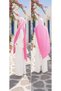 Double-Sided Bamboo Shawl. Candy Pink, Red - 2