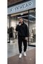 Oversize Hooded Plain Unprinted Tracksuit Set with 4 Color Variants