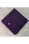 Handmade Crochet with Sand Beads, Yemeni Cheesecloth, Scarf, 4 Edges Embroidered - 4