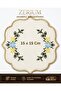 Premium Set of 6 Cocktail and Coffee Presentation Napkins with Cross-Stitch Embroidery - 8