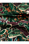 Geometric and Botanical Patterned Satin Square Scarf Bandana - 3