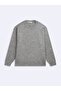 Regular Fit Crew Neck Knitwear Gray Sweater - 3