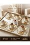 Premium 6-Piece Cocktail and Coffee Presentation Napkins with Swan Embroidery and Sequins - 3