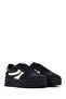 Women's Black Lace-Up Thick-Soled Sneaker Af520003Sv - 2