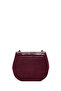 Women's Burgundy Chain Strap Printed Shoulder Bag Wb500001Sk - 3
