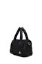 Women's Black Long Strap Charm Fabric Handbag Ab240001Kk - 7