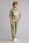 Half Zipper Printed Long Sleeve Top Elasticized Leg Bottom 2-Piece Set Boys I0291A826Au