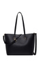 Women's Black Long Strap Shoulder Bag Ab150016Sv
