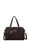 Women's Brown Long Strap Knitted Shoulder Bag Wb500004So
