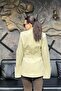 Women's Asymmetrical Buttoned Belted Jacket Sun455 - 2