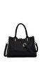 Women's Black Long Strap Classic Shoulder Bag Ab150022Sf