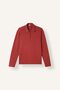 Standard Fit Polo Collar Half Zip Modal Long Sleeve Basic Sweatshirt I5059Ax26Au
