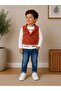 Boy's 3-Piece Seasonal Cotton Suit with Vest and Jeans - 2