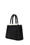 Women's Black Long Strap Shoulder Bag Ab150017Sv - 5