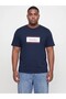 Men's Navy Blue Jjbuster Tee Ss Crew Neck Bts Sn Pls Large Size T-Shirt