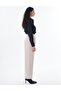 High Waist Pleated Trousers Mink - 5