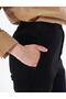 Straight Leg Velvet Trousers Black - 6