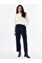 Pleated High Waist Trousers Black