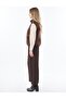 High Collar Suede Vest Chocolate - 5