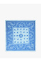 Patterned Cotton Square Scarf Bandana - 2