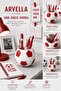 Red-White Fan Themed Desktop Pen Holder |   Soccer Ball Design Pen Holder and Desktop Organizer |   Decorative Pencil Case