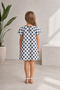Girls Floral Bowknot Lined Dress Short Balloon Sleeves Stylish Casual and Special Occasion Dress - 3