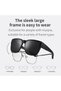 Mijia Polarized Sunglasses Clip-On over Prescription Glasses Uv400 Small Compact Design Mjtb03Lm - 7