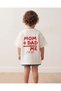 Mom Dad Me Family Club Printed Children's Oversize T-Shirt Cotton Unisex - 2