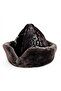 Leather Börk Hat with Embossed Pattern on Brown Leather - 5