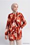 Abstract Patterned Tunic Orange - 2