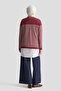 Striped Knitwear Sweater Burgundy - 6