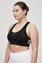 Women Solid Padded Sports Bra, Black - 3