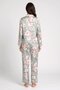 Women 2 Pcs Floral Print Long Sleeve Pajama Top And Pants Set, Multicolor - 4
