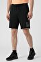 Men Regular Fit Training Short, Black