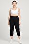 Women 3/4th Training Track Pant, Black - 2