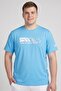 Men Sportswear Fit Short Sleeve Training T-Shirt, Light Blue