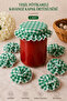 6-Piece Gingham Elastic Jar Lid Cover and Ornament 15X15 cm Jam Pickle Canning Jar Cover