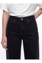 Two Mt Shop Quality Xside Black Denim Straight Wideleg High Waist Wide Leg Women's Jean Pants - 3