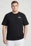 Men Sportswear Fit Short Sleeve Outdoor T-Shirt, Black