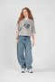 Girl's "Be Yourself" Leopard Print Ribbed Oversize T-Shirt - Cotton Ringer T-Shirt - 2