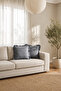 1 Piece Anthracite Ruffled Decorative Throw Pillow Cover 100% Cotton 45X45 cm - 3