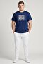 Men Regular Fit Short Sleeve Training T-Shirt, Navy - 2