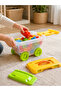 55-Piece Kids Building Blocks Set with Wheeled Storage Trolley, Pull Handle and Removable Lid, Colourful Construction Bricks and Vehicle Pieces - 5