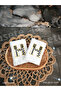 Checkered Letter H Kitchen Towel Set of 2 (30X50) - 4