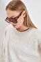 Wide Sleeve Crew Neck Casual Knit Sweater - 6