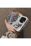 iPhone 13 Pro Compatible Hard Acrylic Back Silicone Edge Lens Protection Case Dragon - 4
